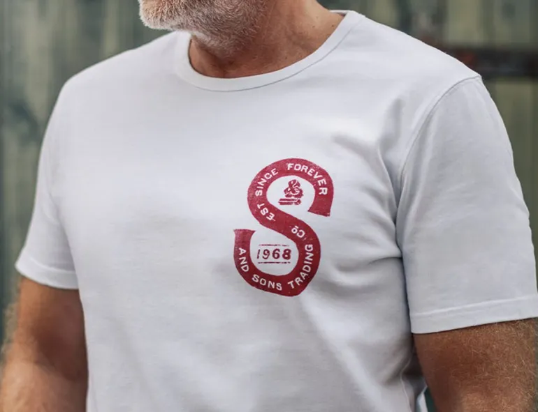 Men &SONS Tops>Sigma T-Shirt White