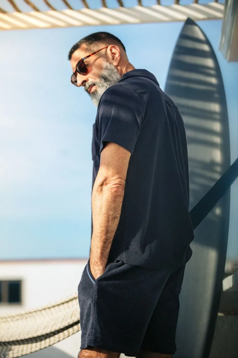 Men &SONS Tops>Solar Polo Navy