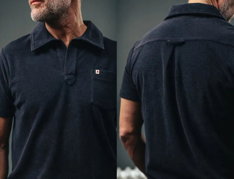 Men &SONS Tops>Solar Polo Navy