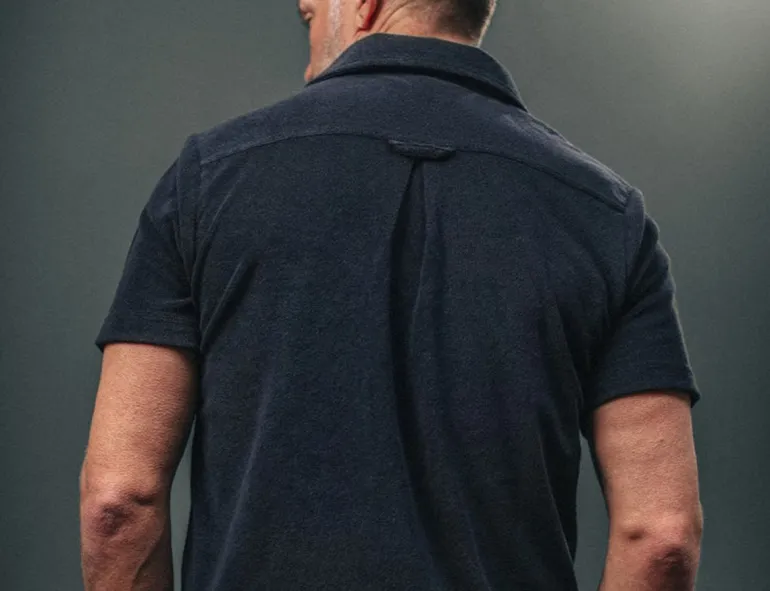 Men &SONS Tops>Solar Polo Navy