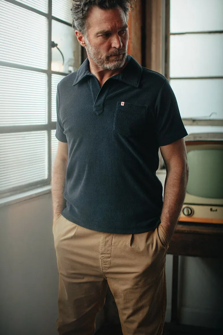 Men &SONS Tops>Solar Polo Navy