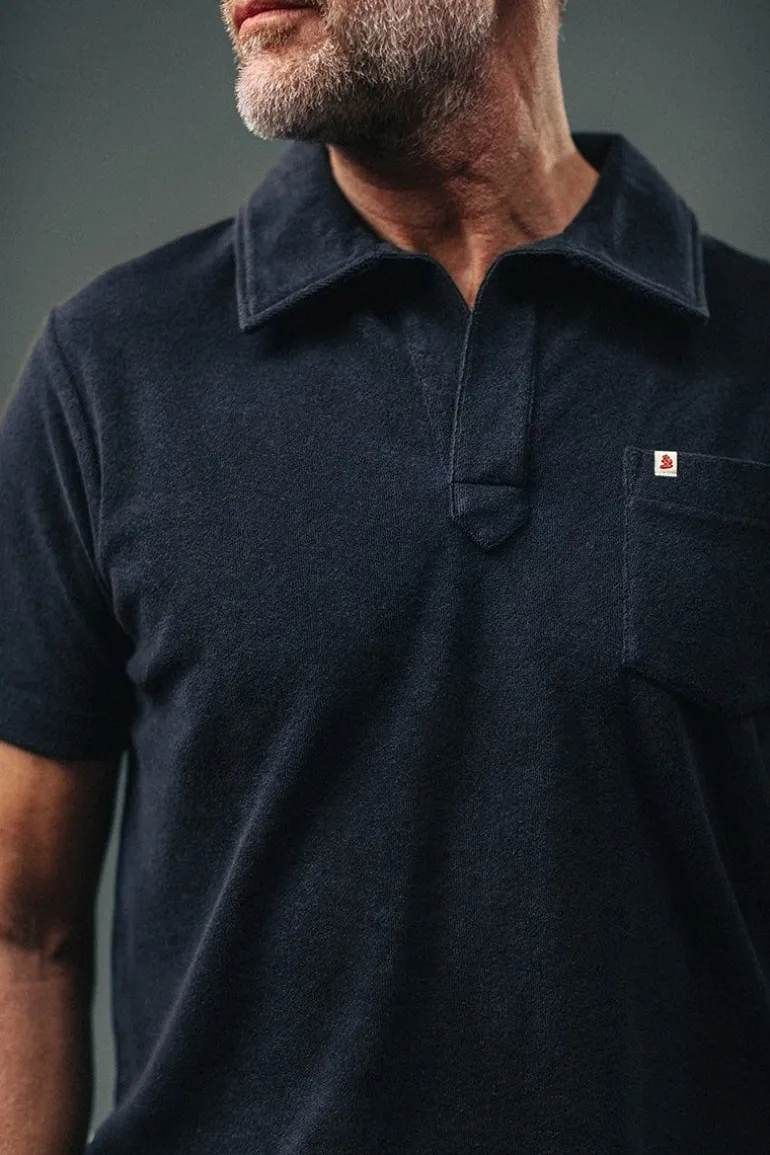 Men &SONS Tops>Solar Polo Navy