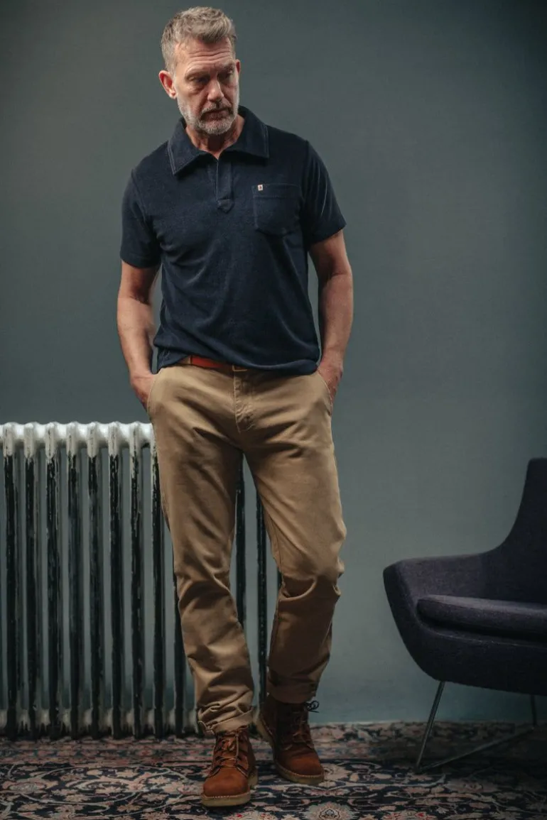 Men &SONS Tops>Solar Polo Navy