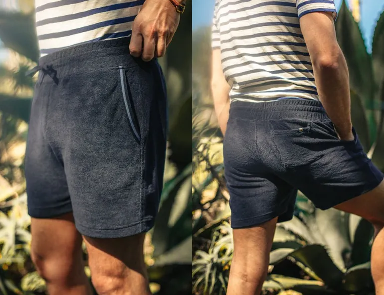 Men &SONS Bottoms & Shorts>Solar Shorts Navy