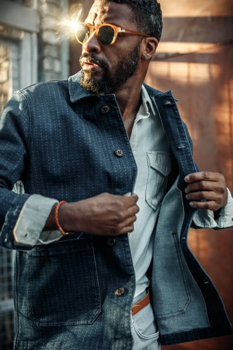 Men &SONS Jackets & Coats>Stockton Jacket Indigo