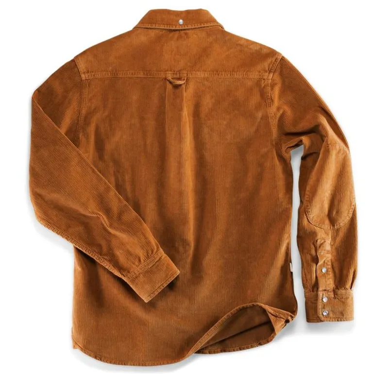 Men &SONS Tops>Sunday Shirt Corduroy Tan