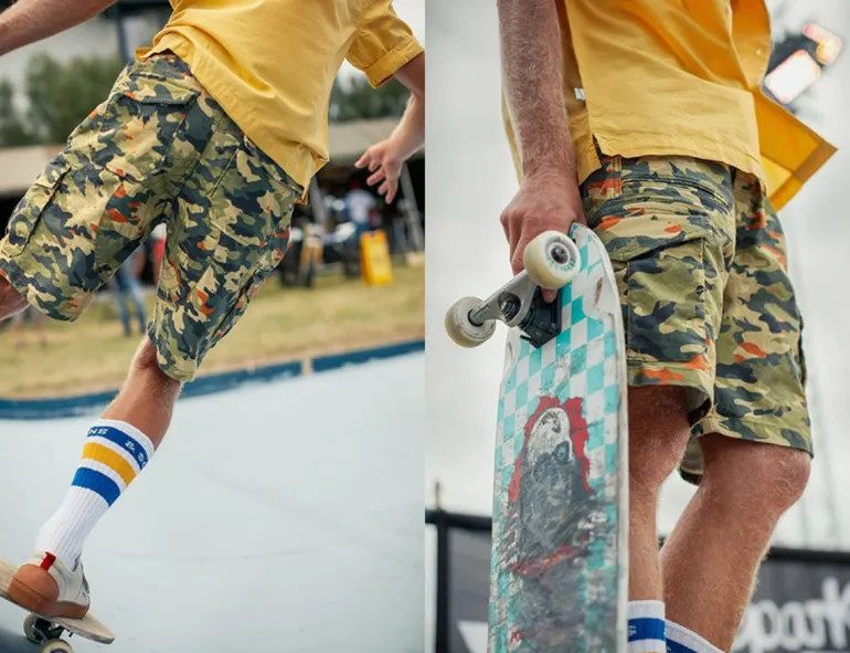 Men &SONS Bottoms & Shorts>Surplus Army Shorts Camo