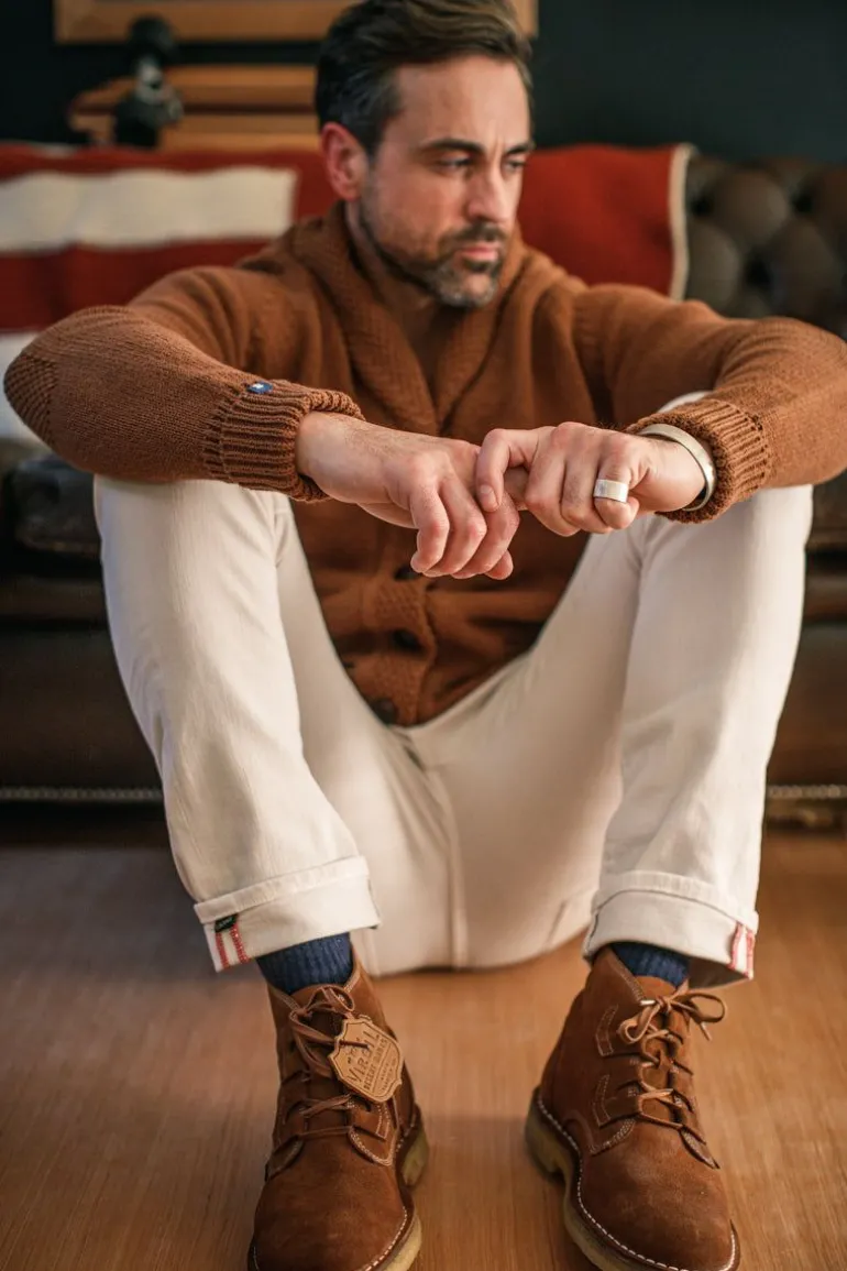 Men &SONS Jackets & Coats>Turner Cardigan Rust