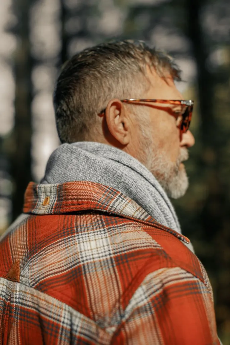 Men &SONS Scarves>Vale Scarf Grey