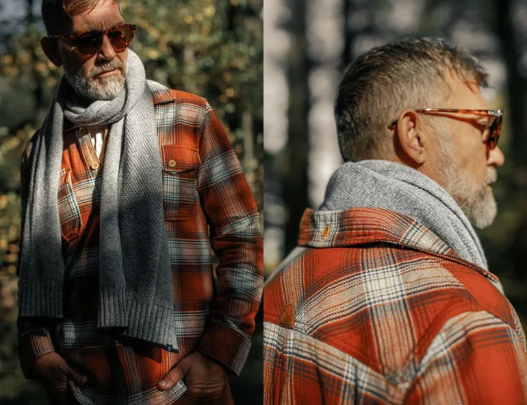 Men &SONS Scarves>Vale Scarf Grey