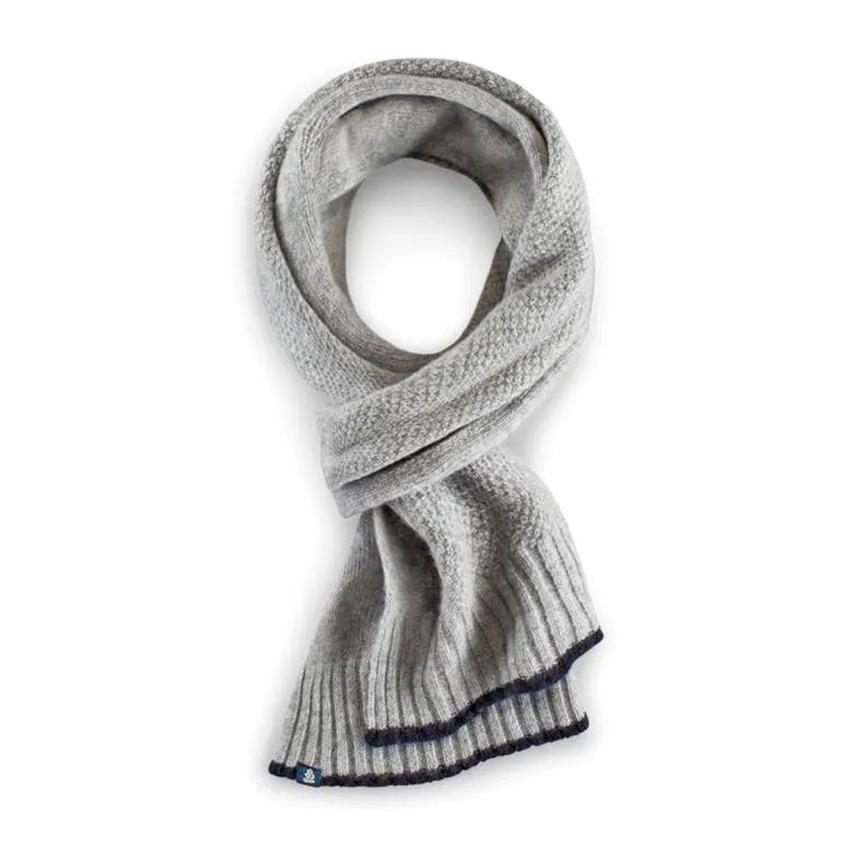 Men &SONS Scarves>Vale Scarf Grey