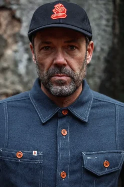 Men &SONS Headwear>Woollen Snap Cap Navy