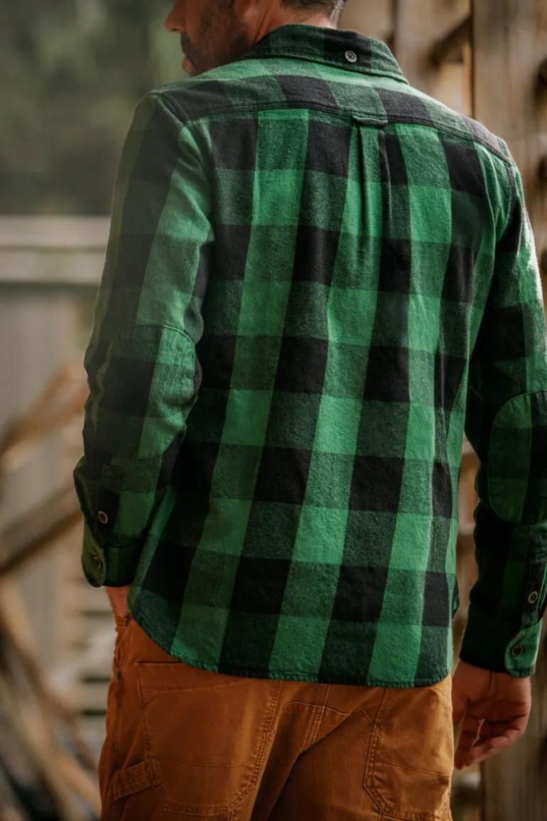 Men &SONS Jackets & Coats>Yukon Flannel Field Shirt Green