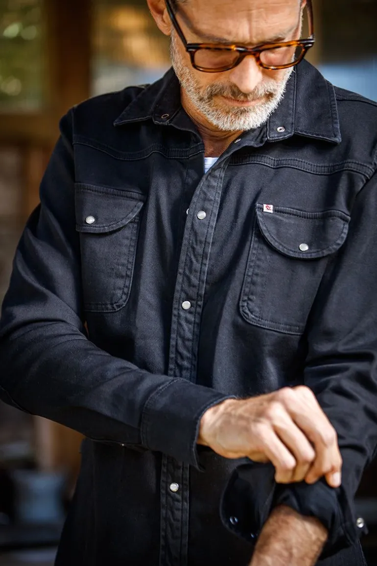 Men &SONS Tops>Sunday Shirt Black