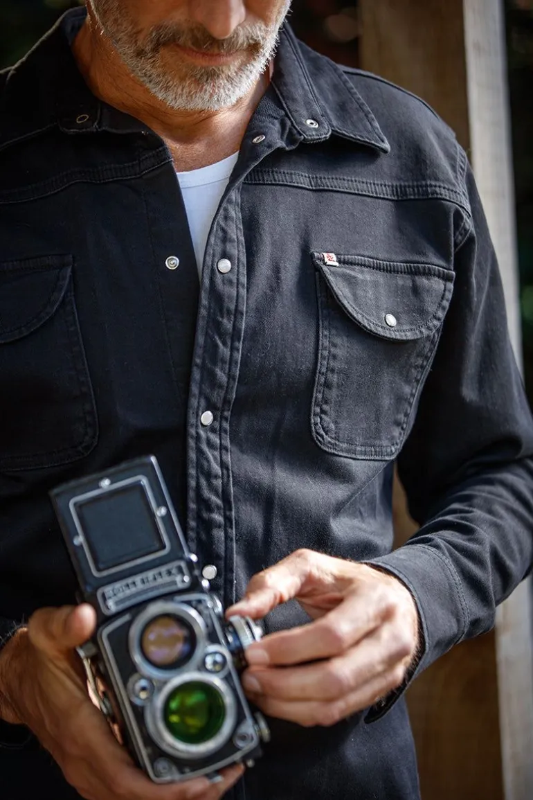 Men &SONS Tops>Sunday Shirt Black