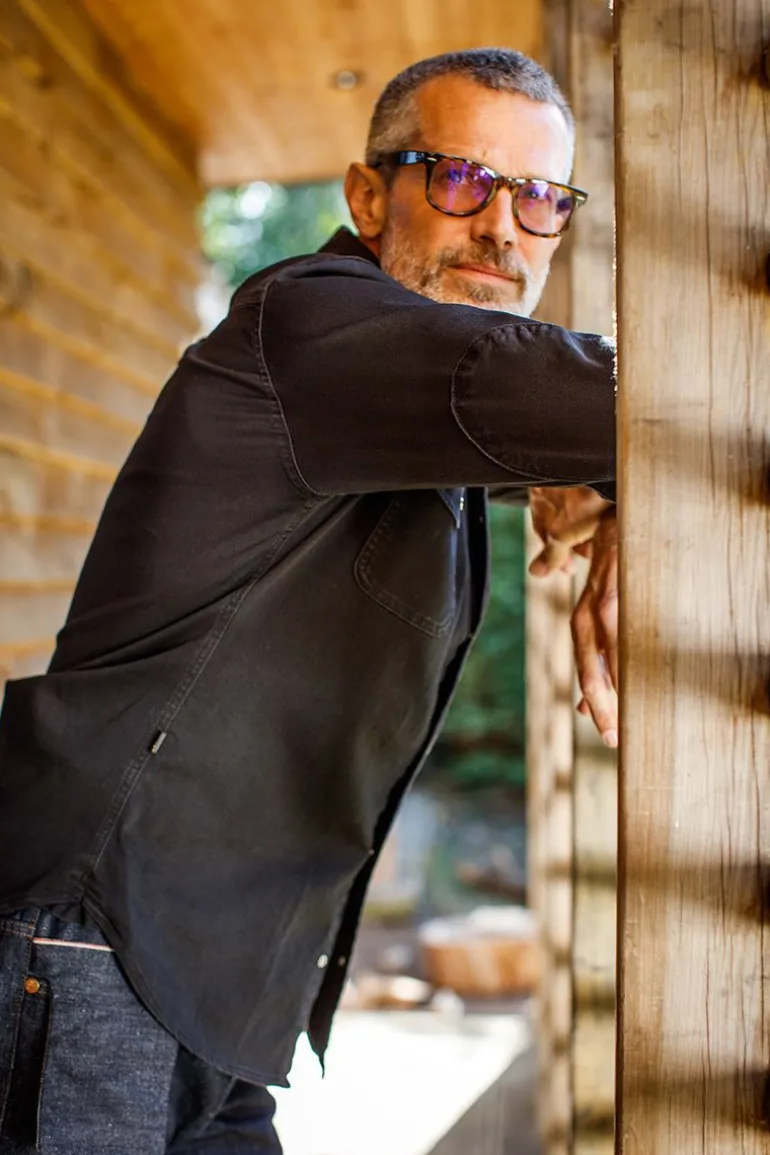 Men &SONS Tops>Sunday Shirt Black