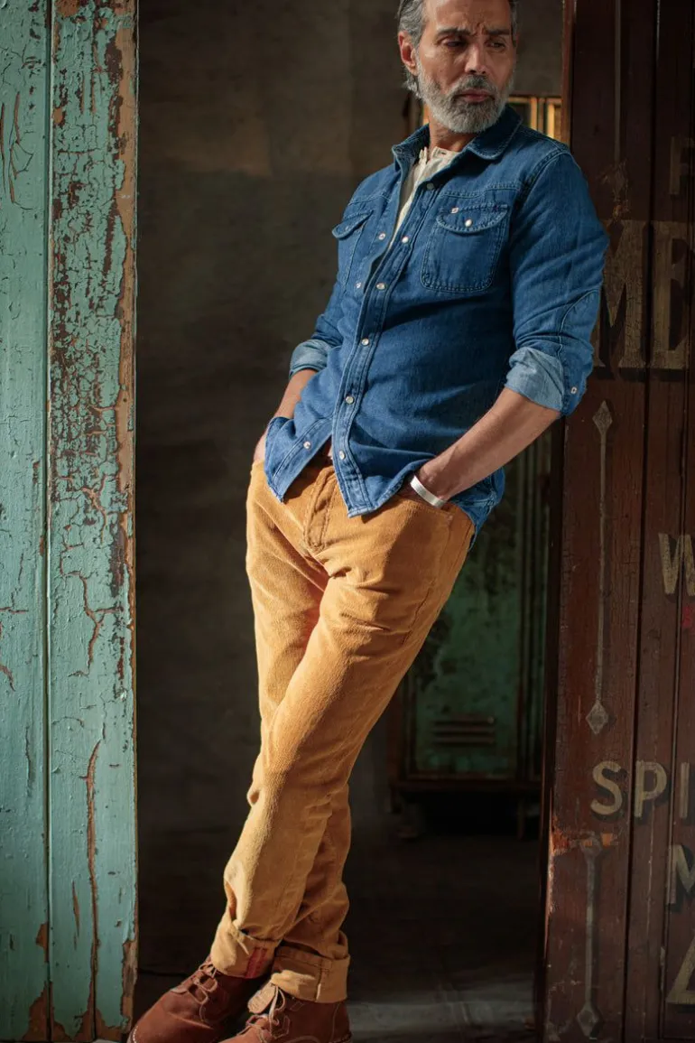 Men &SONS Tops>Sunday Shirt Light Denim