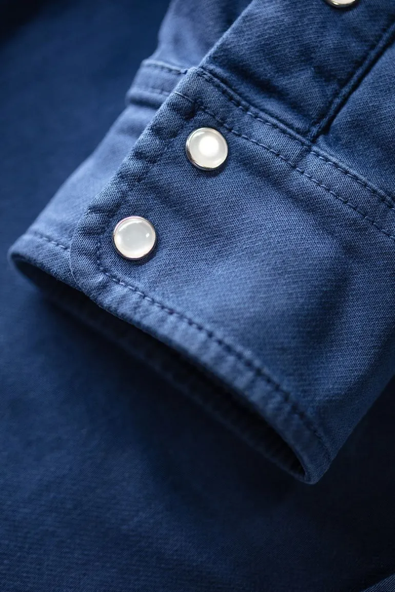 Men &SONS Tops>Sunday Shirt Utility Navy