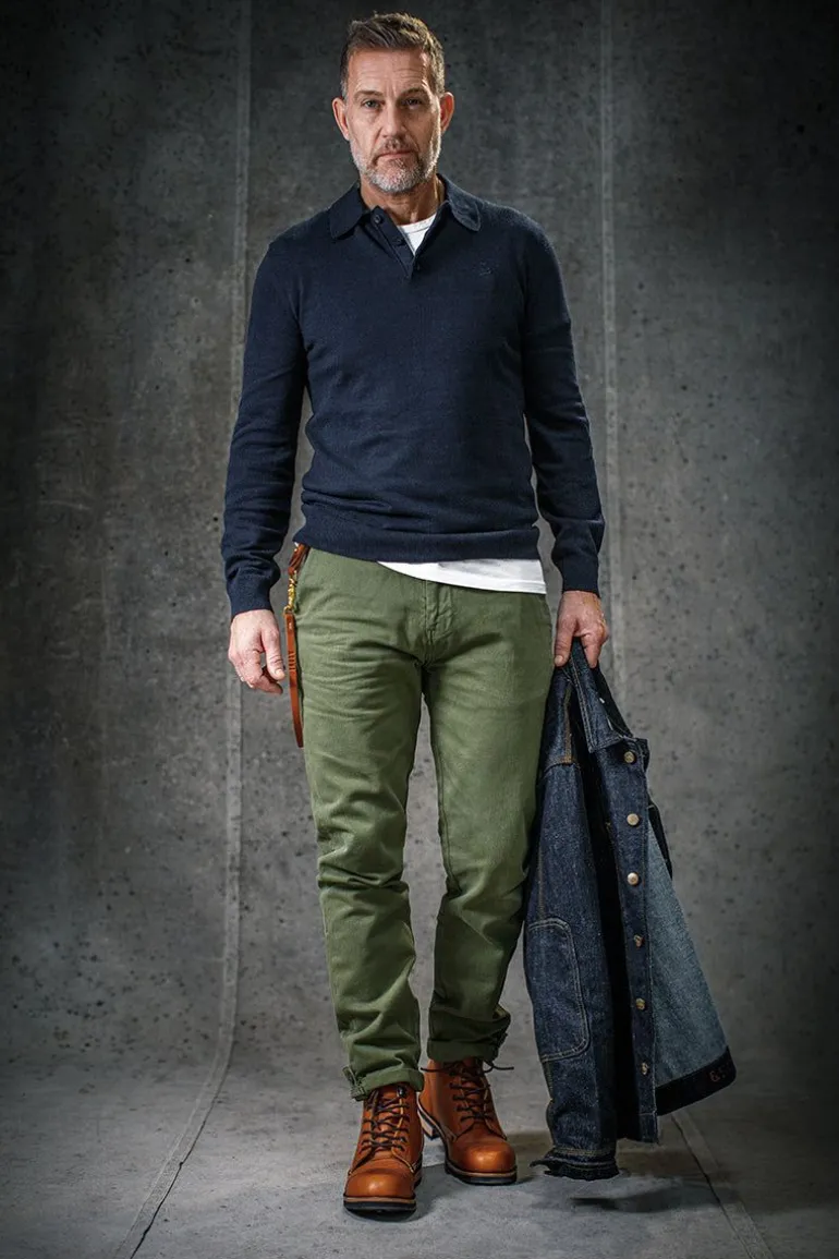 Men &SONS Bottoms & Shorts>Virgil Chino Army Green