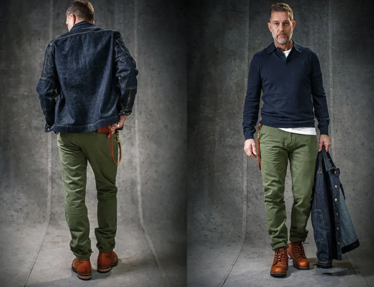 Men &SONS Bottoms & Shorts>Virgil Chino Army Green