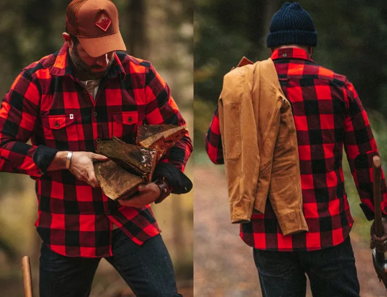 Men &SONS Jackets & Coats>Yukon Flannel Field Shirt