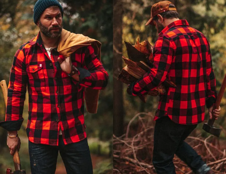 Men &SONS Jackets & Coats>Yukon Flannel Field Shirt